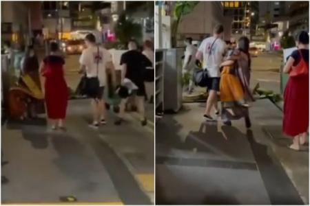 Teens probed for flipping signboard at toddler in Keong Saik Rd