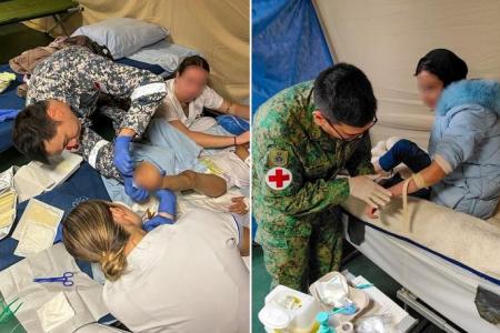 SAF medical team treats civilians from Gaza in Egypt