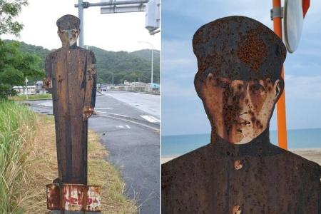 ‘Creepy’ schoolboy signs become talk of Japanese coastal town, new tourist spot