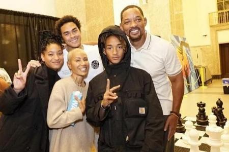 Actor Will Smith and children make surprise appearance at Jada Pinkett Smith’s book talk