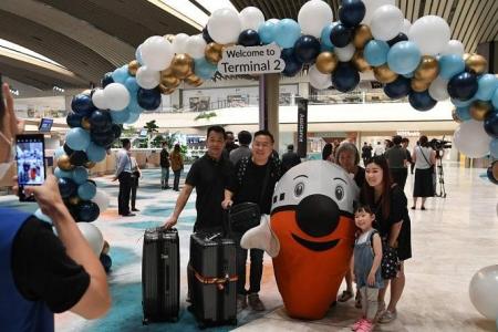 Special treats await travellers at Changi Airport T2 to mark terminal's reopening