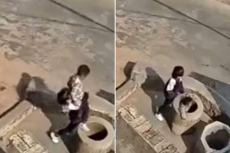Girl, 7, throws boy down a well in China in video that shocks millions