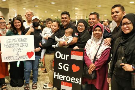 68 SCDF officers returning from rescue mission in quake-hit Turkey receive hero’s welcome