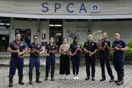 ‘Paw-some’ initiative: SCDF transforms old firefighting hoses into dog toys for SPCA