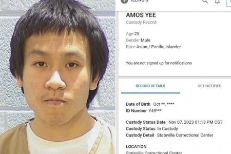 Singaporean Amos Yee back in US prison one month after release on parole