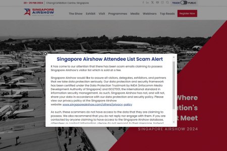 S'pore Airshow organisers warn of scam e-mails claiming to sell visitor information
