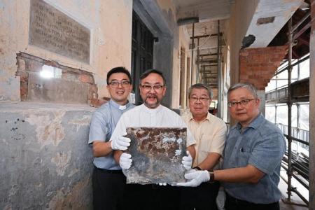 Telok Ayer Chinese Methodist Church unearths 100-year-old time capsule