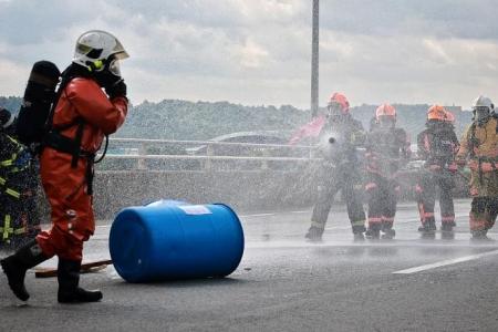 Singapore, Malaysia take part in first mock chemical spill exercise since pandemic
