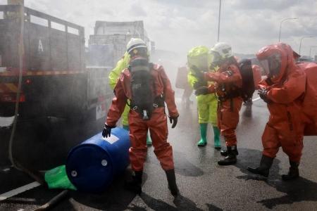 Singapore, Malaysia take part in first mock chemical spill exercise since pandemic