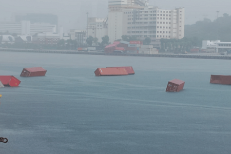 Empty containers that fell into sea at Keppel Terminal being recovered: PSA
