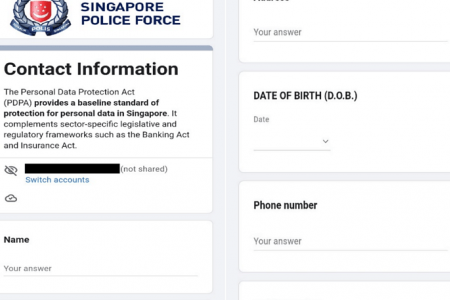 Victims told to use Google forms with ‘Singapore Police Force’ insignia to file reports in new scam: Police