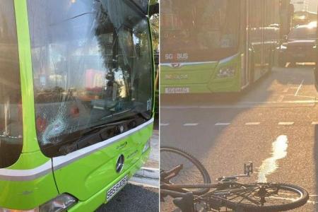 65-year-old cyclist dies after bus hits him in Pasir Ris