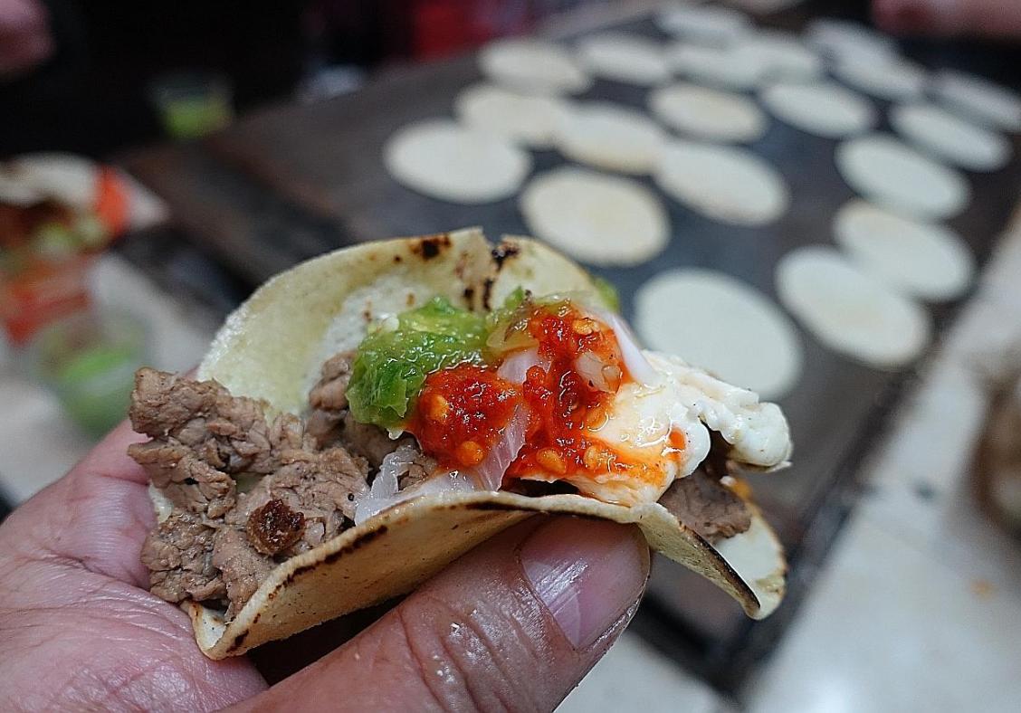 Fine fare and tacos in Mexico City