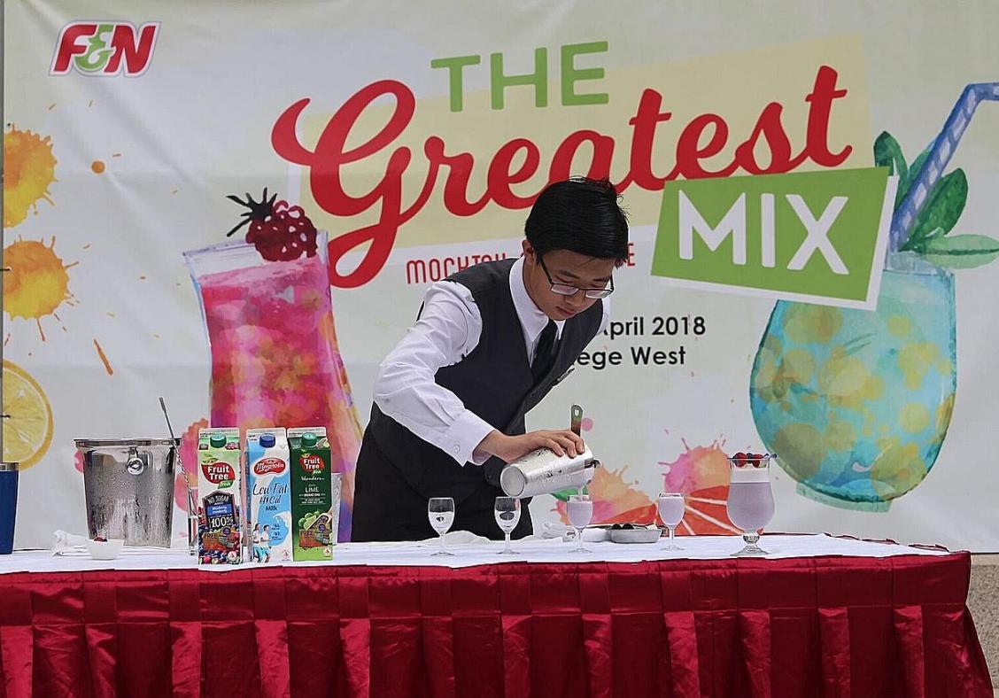 ITE students mix it up in F&amp;N mocktail challenge