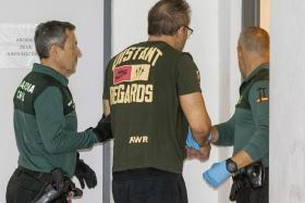 The suspect, identified by Spanish media as one Mitchell Ong, was arrested in his hotel room in Alicante, Spain, on April 16.