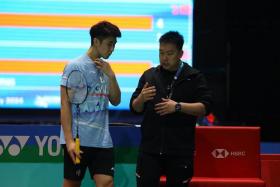 With a 21=15, 21-12 defeat, Singapore's Loh Kean Yew loses a fourth straight match to Malaysia's Lee Zii Jia at the All England Open round of 16.