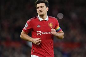 Manchester United&#039;s Harry Maguire during the match against West Ham United on Oct 30, 2022.