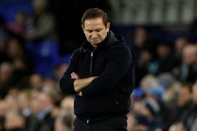 Everton manager Frank Lampard during the Premier League match against Brighton &amp; Hove Albion.