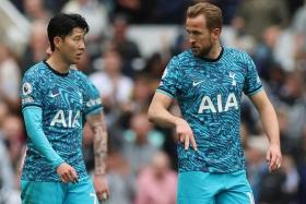 Tottenham Hotspur's Son Heung-min (left) and Harry Kane are in the squad for the match against Lion City Sailors at the National Stadium on July 26.