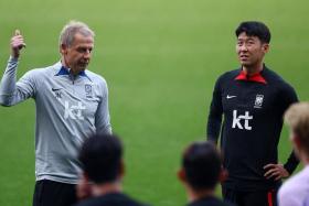 South Korea captain Son Heung-min has defended coach Jurgen Klinsmann following a goal-less draw with Wales.