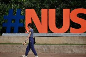 The posters highlighted the partnerships NUS reportedly has with Israeli universities.