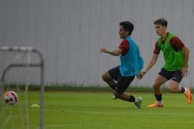 Young Lions midfielder Harhys Stewart (right) described the last few weeks as being “very difficult”. 