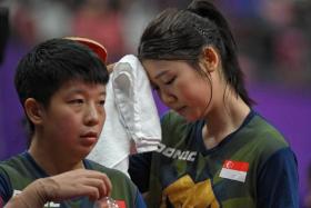 Singapore&#039;s Zeng Jian (left) and Wong Xin Ru will have to regroup and refocus for Paris 2024 individual event qualification after the Republic missed out on the Olympic table tennis women&#039;s team event qualification for the first time.