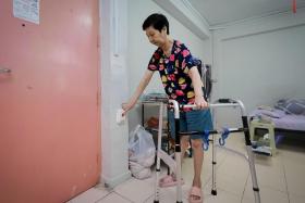 Madam Khoo Ai Choo managed to get help by pressing the alert buttons installed near her front door and in the bathroom.