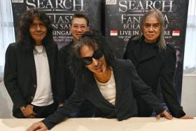 Malaysian rock veterans Search comprise (from left) guitarists Man Kidal and Hillary Ang, frontman Amy and bassist Nasir Daud.