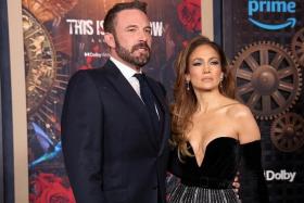 Ben Affleck and Jennifer Lopez attend the premiere of This Is Me...Now: A Love Story in Los Angeles on Feb 13.