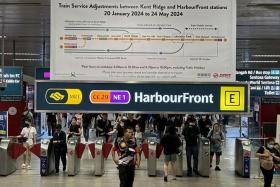 Regular service will resume between Kent Ridge and HarbourFront stations from April 6.