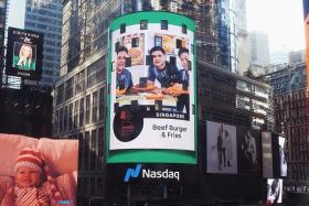 Brostern was among 53 South-east Asian merchants who were featured on the billboard as part of an ad showcase by Grab.