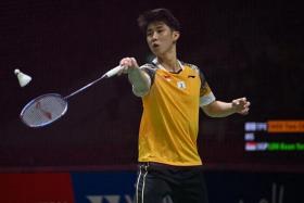 Loh Kean Yew (pictured) will face France's Brice Leverdez in the first round of the July 12-17 tournament.