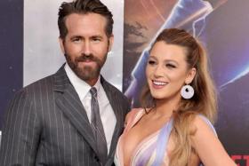 Ryan Reynolds and Blake Lively at the premiere of The Adam Project in New York on Feb 28, 2022.