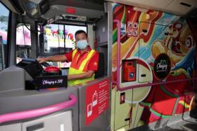 Bus captain Tan Chuw Lai on a #HeyChingay50Bus.