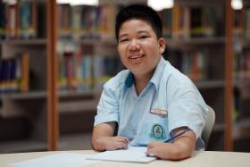 Despite initial struggles, Park View Primary School pupil Ean Chan Yi An has seized every opportunity to learn new things.