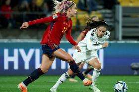 Spain midfielder Alexia Putellas (in red) played the last 15 minutes of her side&#039;s 3-0 win over Costa Rica in their World Cup 2023 opener.