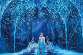 A scene from the musical Frozen.