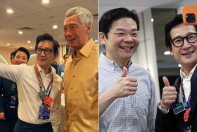 American-Vietnamese actor Ke Huy Quan was seen taking selfies with PM Lee Hsien Loong and DPM Lawrence Wong in their posts.