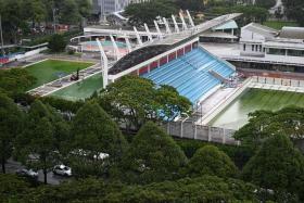 The once-brilliant blue pools at Toa Payoh Sport Centre now more closely resemble football pitches.