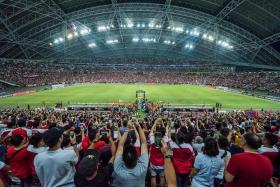 The International Champions Cup football match at the National Stadium in 2019. With the Major Sports Event Fund, the Government wants to attract more world-class sports events to Singapore.