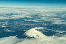 At 3,776m, Mount Fuji is Japan’s highest mountain and a Unesco World Heritage Site.