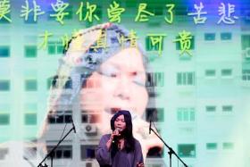 Local singer Mavis Hee performed at Lianhe Zaobao’s 100th anniversary shows in July.