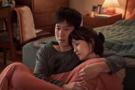 Comedy horror Sleep stars the late Lee Sun-kyun (left) and Jung Yu-mi as a married couple who discover odd events happening while they sleep.