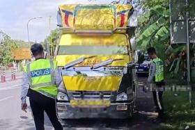 A lorry driver in Malaysia has been detained by the police for allegedly posting a TikTok video defaming the force.