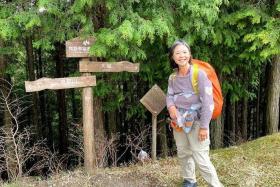 Ms Patricia Wu-Murad on part of the Kumano Kodo trail in Japan on April 8. She was last seen on April 10.