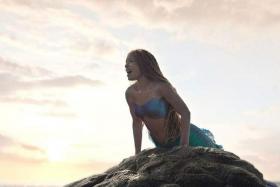 American singer-actress Halle Bailey stars in The Little Mermaid.