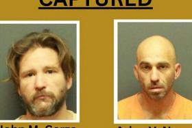 Inmates John Garza and Arley Nemo were captured hours after their escape at a pancake restaurant.