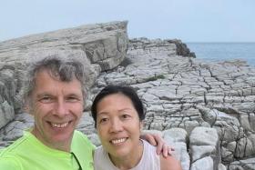 Climbing enthusiasts Rachael Tay and husband David Wilkins were about to have breakfast when the earthquake struck on April 3.