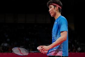 Loh Kean Yew lost to Malaysia&#039;s Ng Tze Yong 15-21, 21-14, 21-11 in the quarter-finals in Birmingham. 